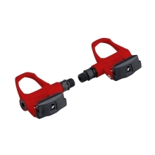 pedals FORCE road with cleats, red
