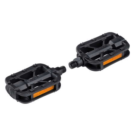 pedals FORCE TREK plastic ANTI-SLIP, black