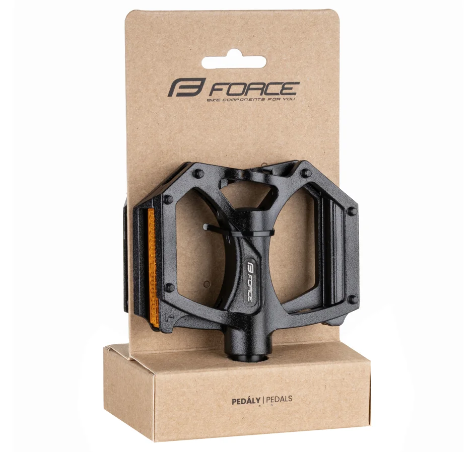 pedály FORCE BMX Al nevyměnitelné piny, černé
