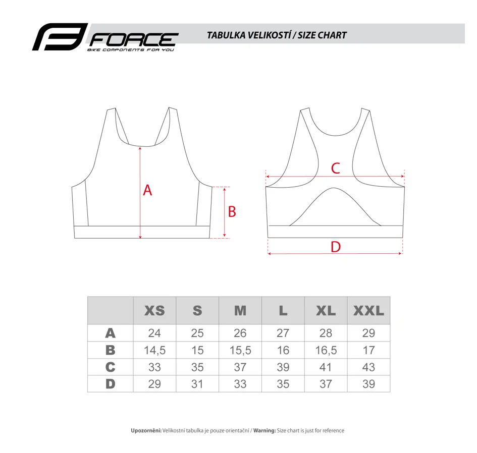 podprsenka sportovní FORCE GRACE, růžová