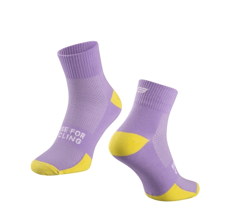 ponožky FORCE EDGE, fialovo-fluo
