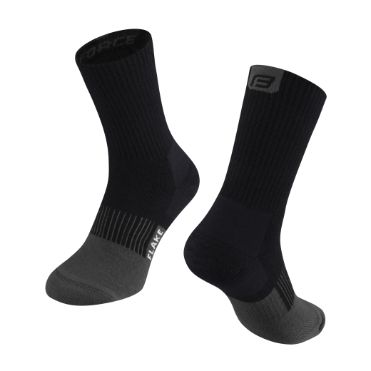 ponožky FORCE FLAKE, černo-šedé