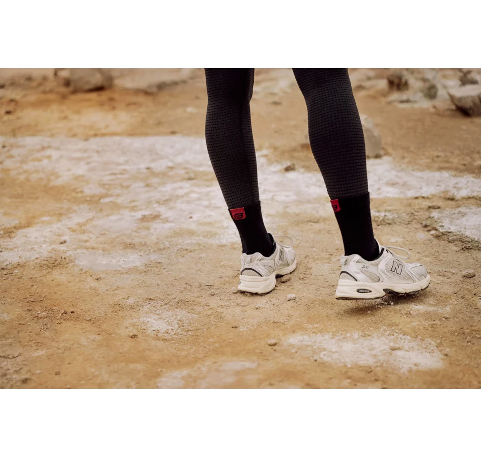 ponožky FORCE FLAKE termo, černo-bordo