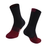 ponožky FORCE FLAKE termo, černo-bordo