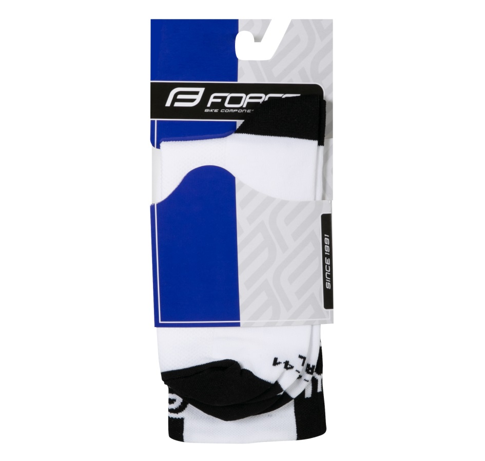 ponožky FORCE LONG PRO, bílo-černé