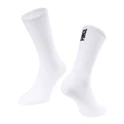 ponožky FORCE LONGER SLIM, bílé L-XL/42-46