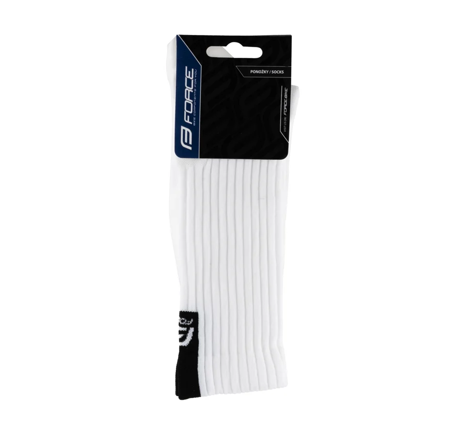 ponožky FORCE RIBBON, bílé