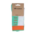 ponožky FORCE SLANTED, bílo-zelené L-XL/42-46