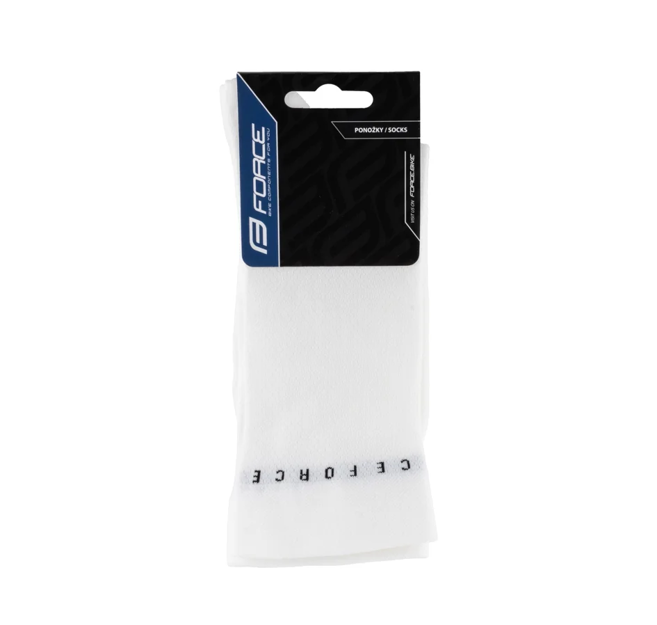 ponožky FORCE SNAP SPORT, bílé