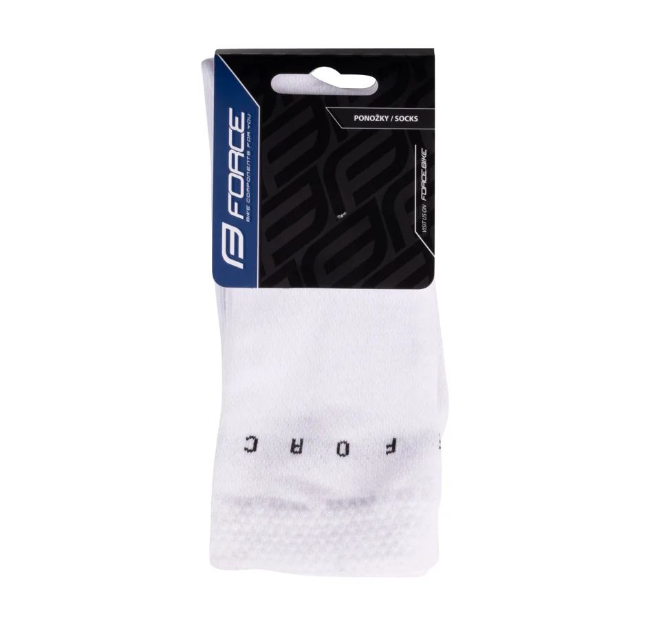 ponožky FORCE SNAP SPORT, bílé