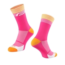ponožky FORCE STREAK, růžovo-oranžové