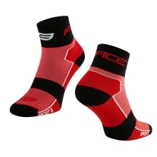 ponožky FORCE SPORT 3, červeno-černé 