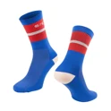 ponožky FORCE STRIPE dlouhé, modré S-M/36-41