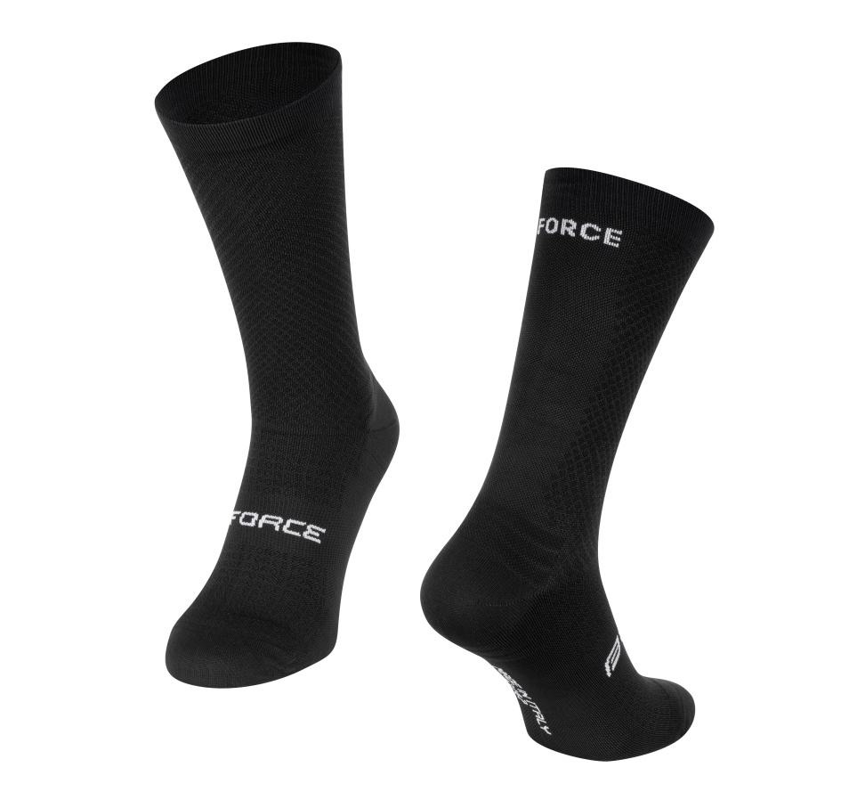 ponožky FORCE VERDONE, černé S-M / 38-42
