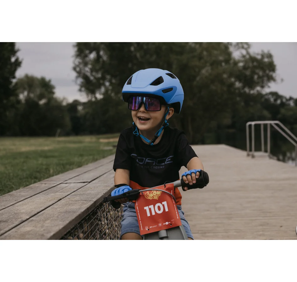 přilba FORCE AKITA dětská, modrá