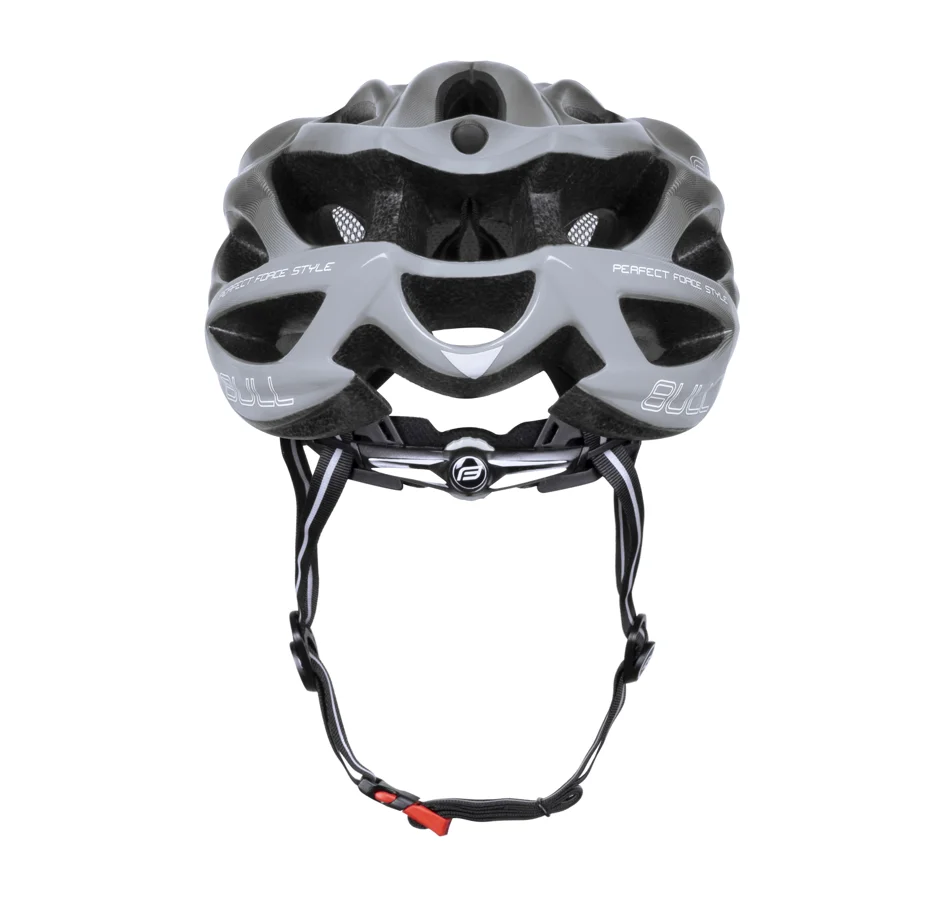 přilba FORCE BULL HUE, černo-šedá