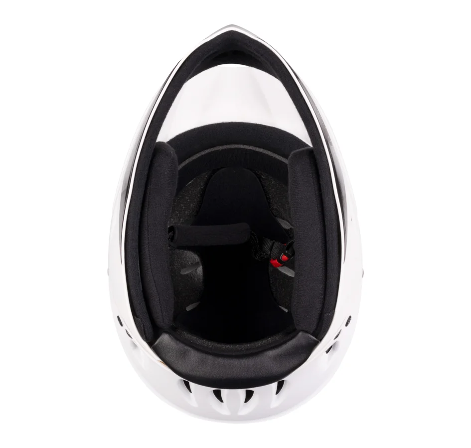 přilba FORCE DOWNHILL junior, bílá matná S - M