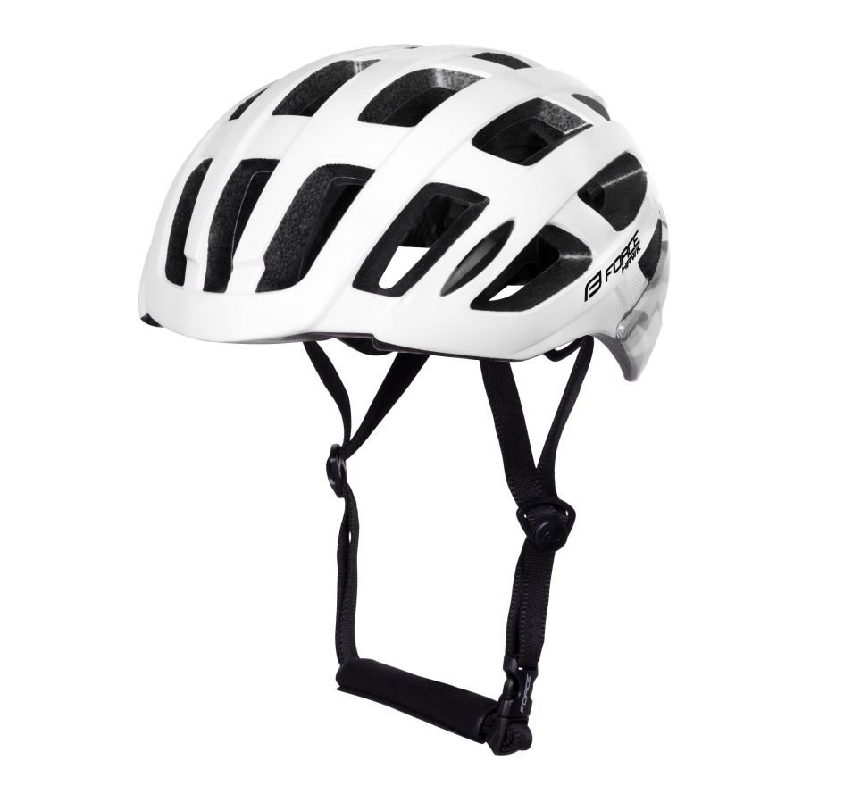 přilba FORCE HAWK, bílo-černá L - XL
