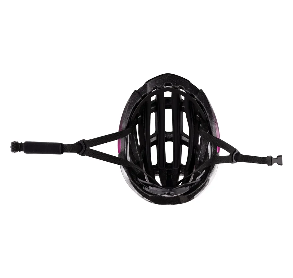 přilba FORCE HAWK, černo-růžová 