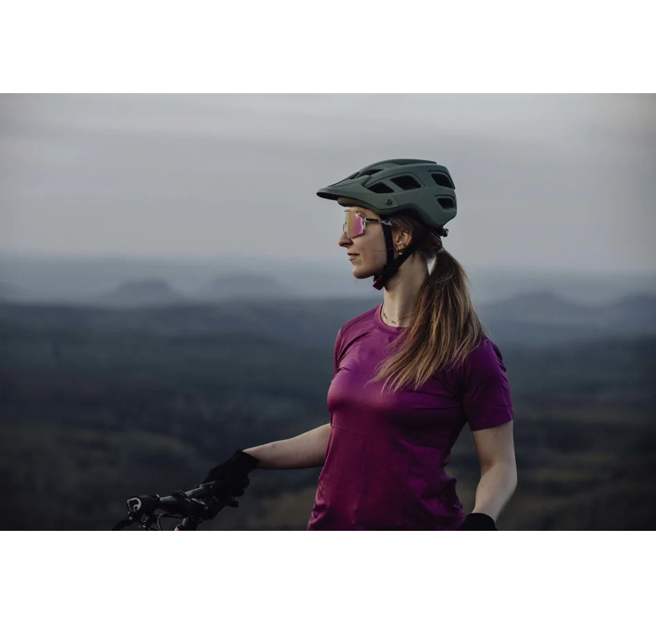 přilba FORCE IBEX MTB, zelená, matná