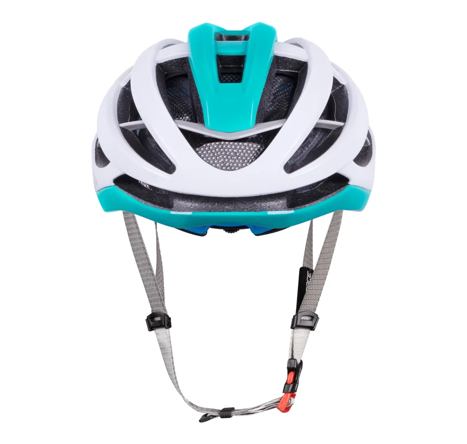 přilba FORCE LYNX, bílo-tyrkysová