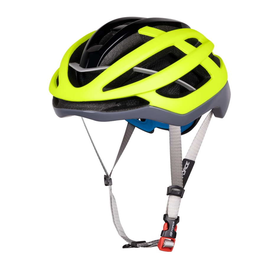 přilba FORCE LYNX, fluo-šedá, S-M