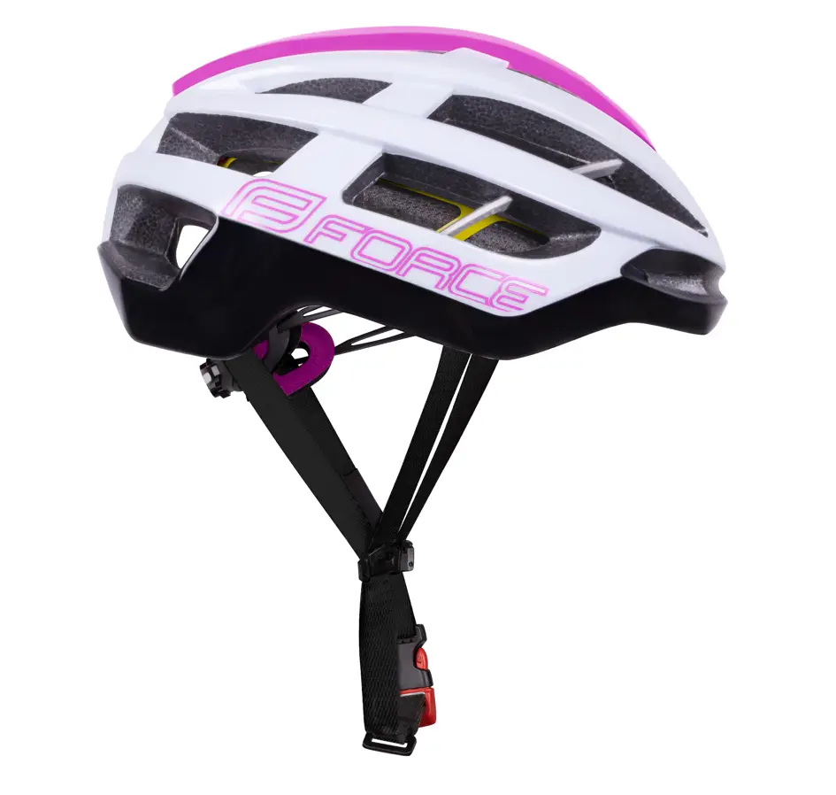 přilba FORCE LYNX MIPS, bílo-růžová