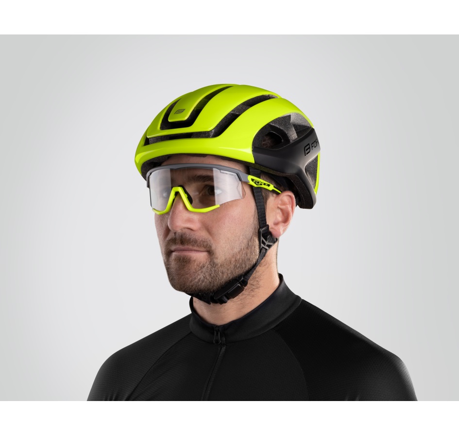 přilba FORCE NEO, fluo-černá
