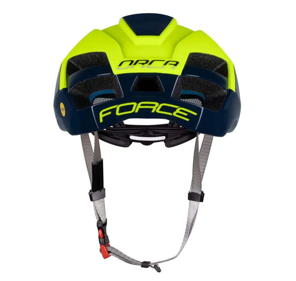 přilba FORCE ORCA MIPS,fluo-modrá