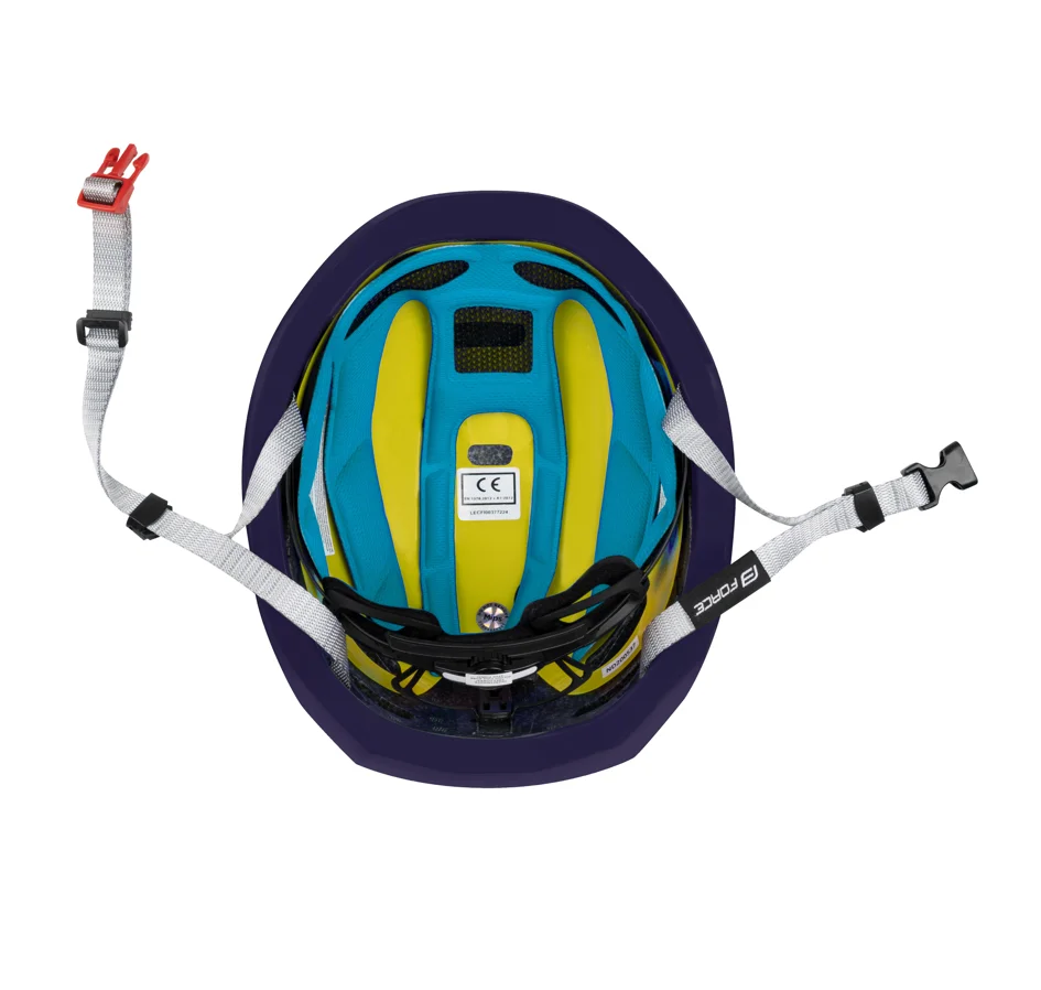 přilba FORCE ORCA MIPS,fluo-modrá