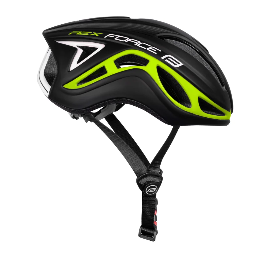 přilba FORCE REX, černo-fluo