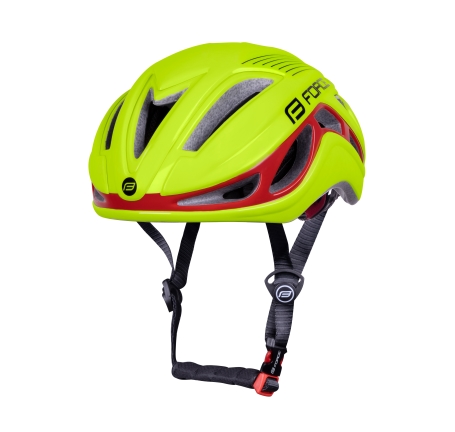 přilba FORCE REX, fluo-červená