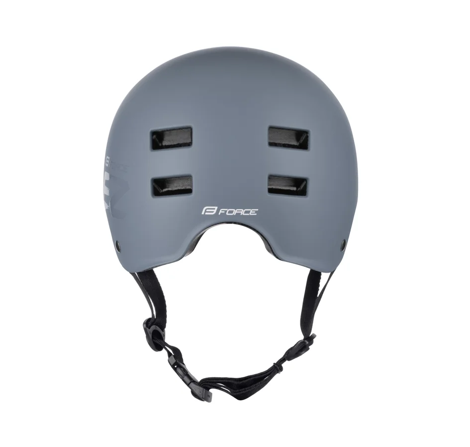 přilba FORCE RIDEZ BMX, šedá matná