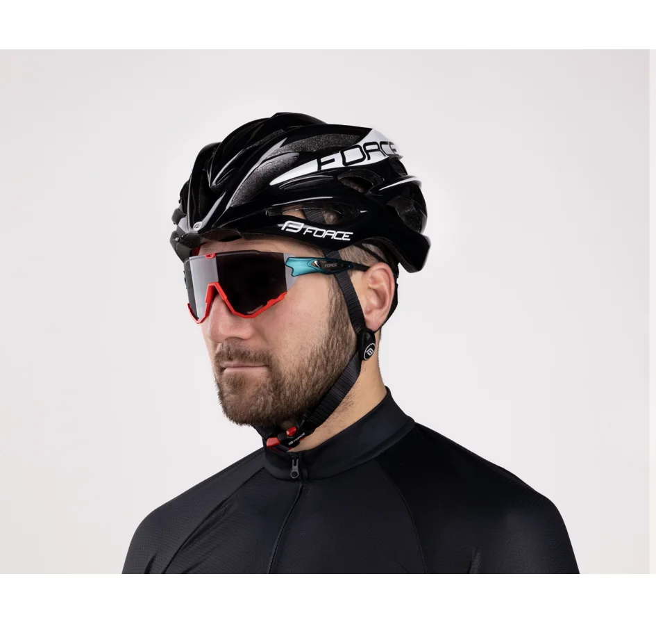 přilba FORCE SAURUS, černá