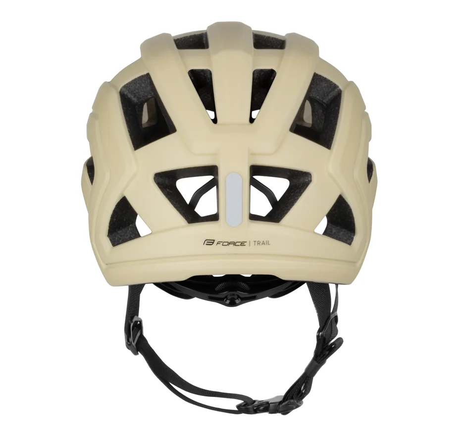 přilba FORCE TRAIL MTB, krémová