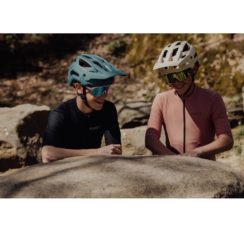 přilba FORCE TRAIL MTB, petrolejová