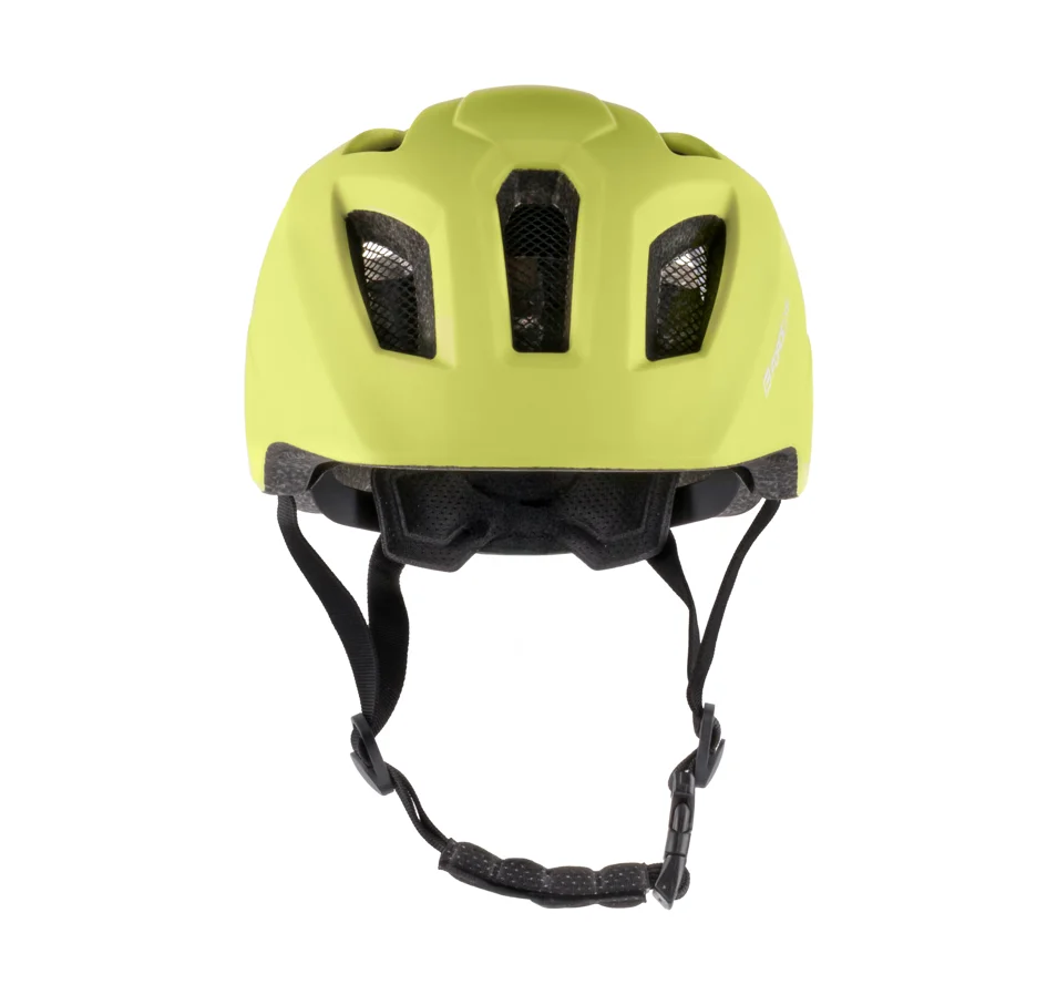 přilba FORCE ZEBU s blikačkou, limeta