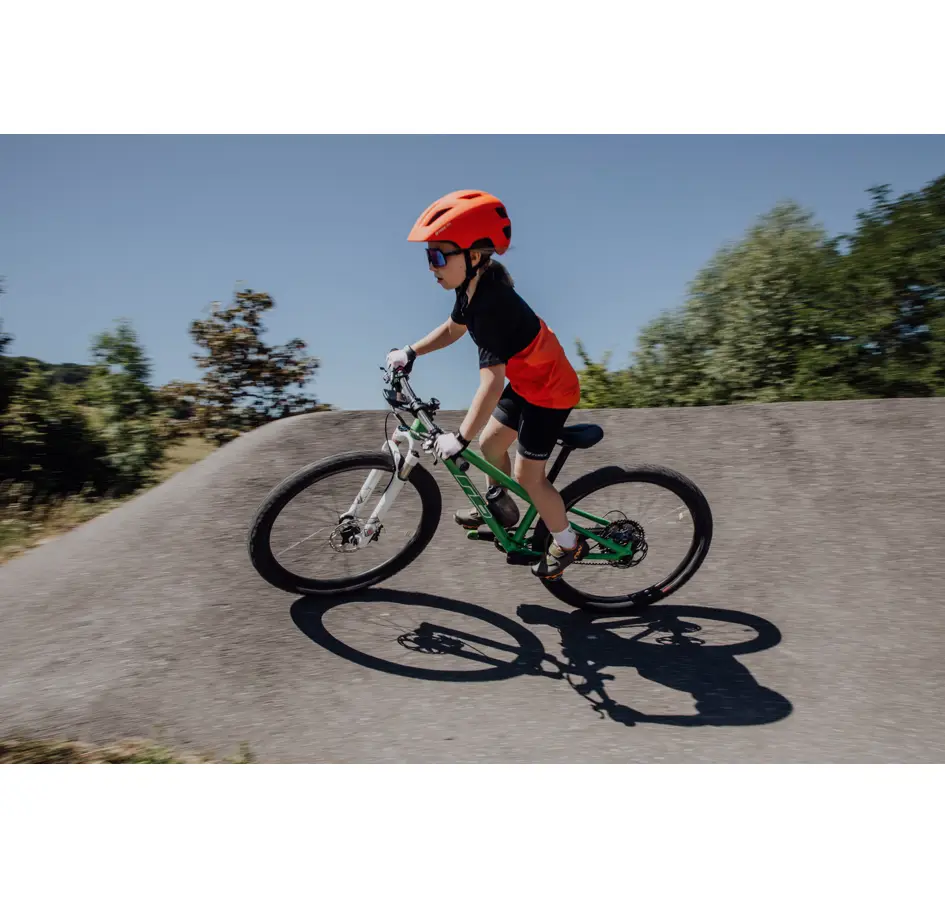 přilba FORCE ZEBU s blikačkou, oranžová