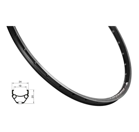 ráfek FORCE CLASSIC 559x19, 36děr, černý