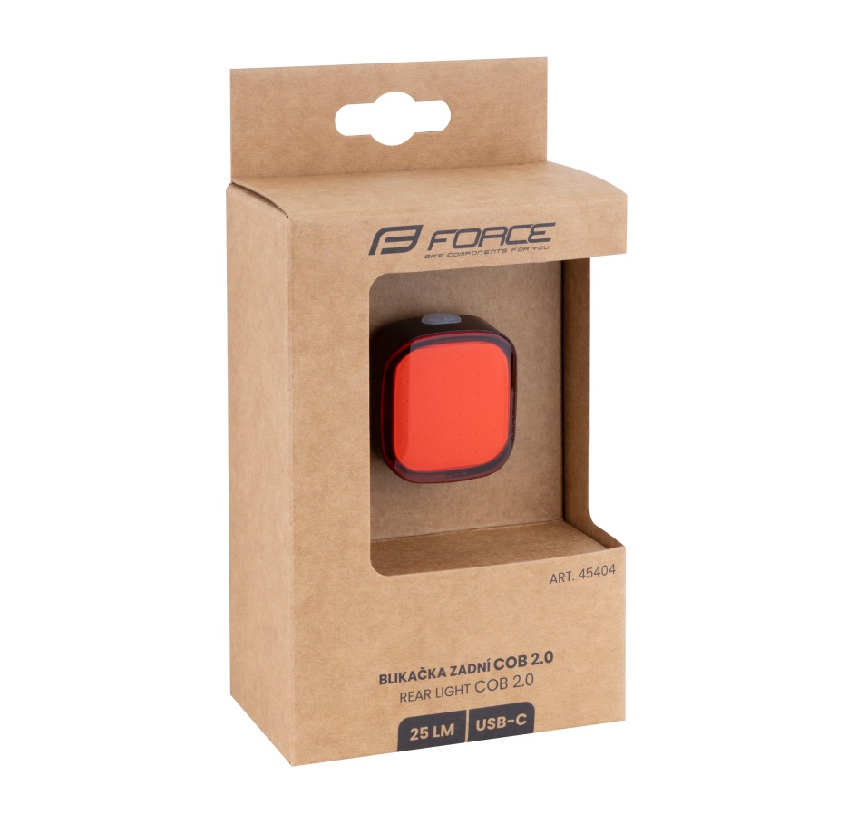 rear light FORCE COB 2.0 25 LM, 36 x LED, USB