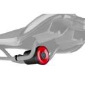 rear light FORCE GLITZ 20LM,  20 LED, USB