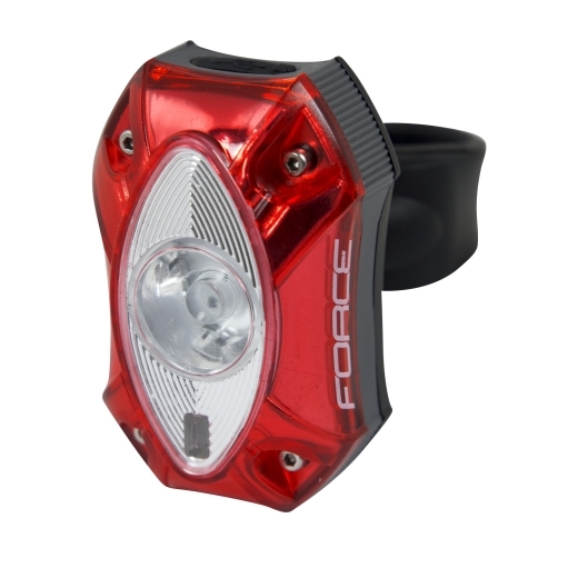 rear light FORCE RED 60LM, USB