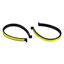 reflective trouser clips FORCE, plastic, fluo