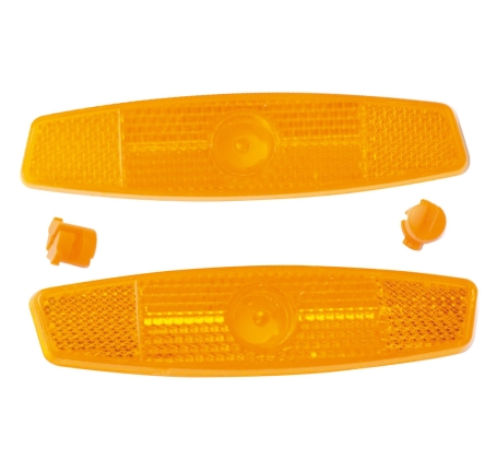 reflectors FORCE 2 pcs elliptic, orange