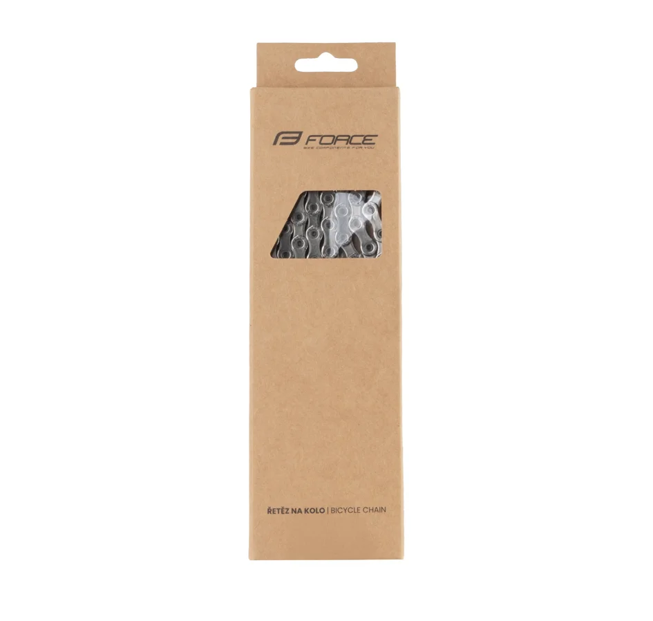 řetěz FORCE P10 E-bike 10-kolo,138čl. celostříbrný