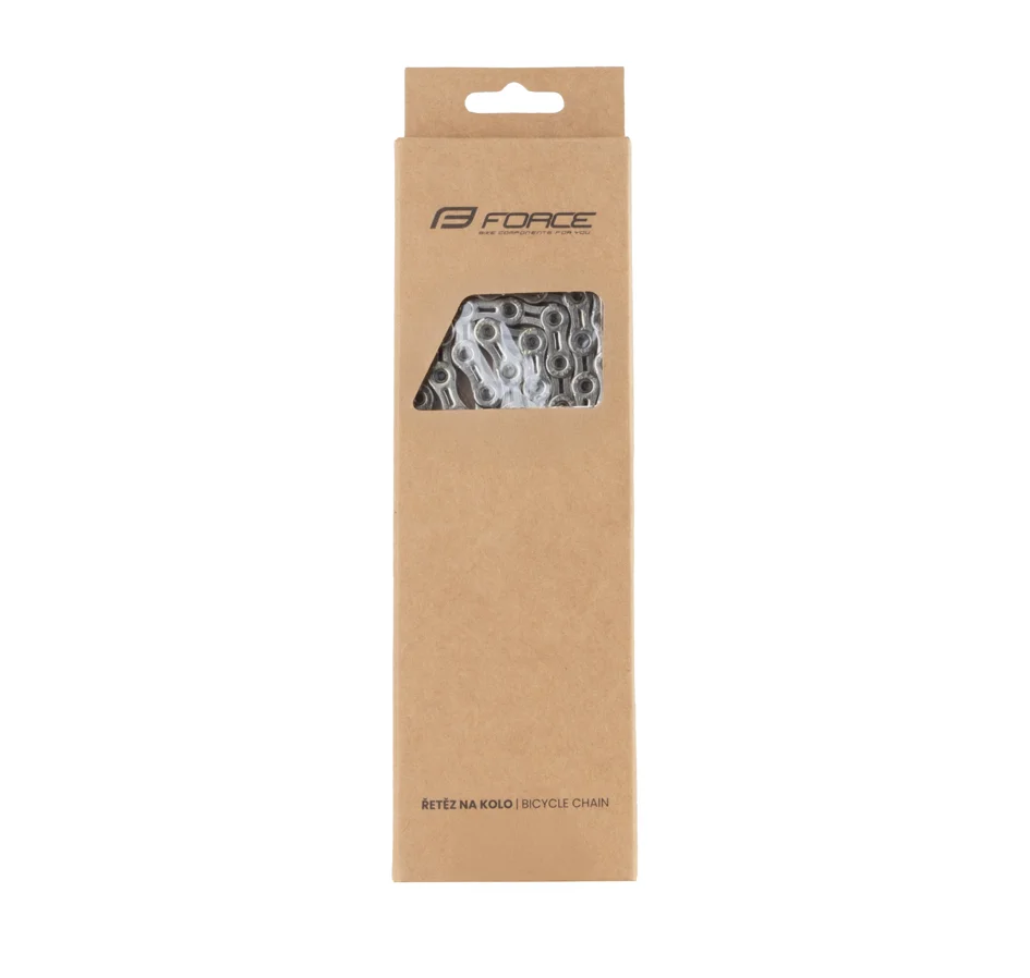 řetěz FORCE SP1002 pro 10-kolo,116čl. celostříbrný