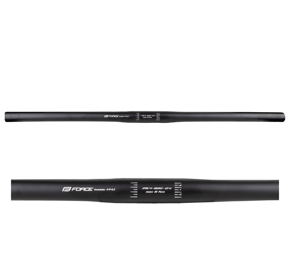 řídítka F BASIC H4.1 rovné 25,4/620mm Al,černé mat