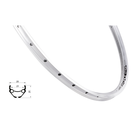 rim FORCE PRIME 622x21, 32H, silver
