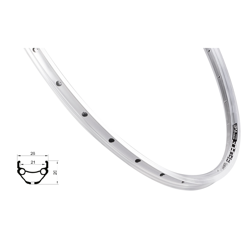rim FORCE PRIME 622x21, 32H, silver