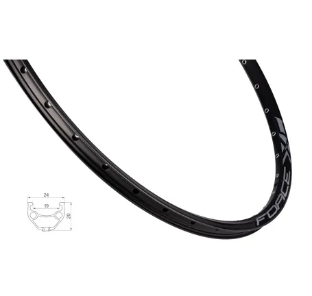 rim FORCE TOP DISC 584x19, 32H, black